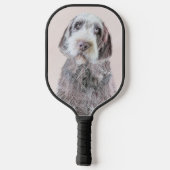 Wirehares Pointing Griffon Painting - Dog Art Pickleball Paddle (Achterkant)