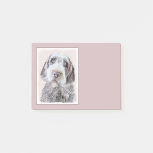Wirehares Pointing Griffon Painting - Dog Art Post-it® Notes (Voorkant)
