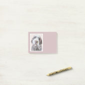 Wirehares Pointing Griffon Painting - Dog Art Post-it® Notes (Op bureau)
