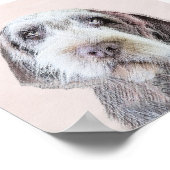Wirehares Pointing Griffon Painting - Dog Art Poster (Hoek)