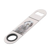 Wirehares Pointing Griffon Painting - Dog Art Speed Flessenopener (Achterkant Gekanteld)