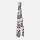 Wirehares Pointing Griffon Painting - Dog Art Stropdas (Voorkant)