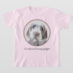 Wirehares Pointing Griffon Painting - Dog Art T-shirt