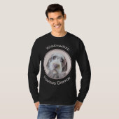 Wirehares Pointing Griffon Painting - Dog Art T-shirt (Voorkant volledig)
