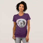Wirehares Pointing Griffon Painting - Dog Art T-shirt (Voorkant volledig)
