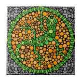 Wireless Gecko, Colour Perception Test, zwart Tegeltje (Voorkant)