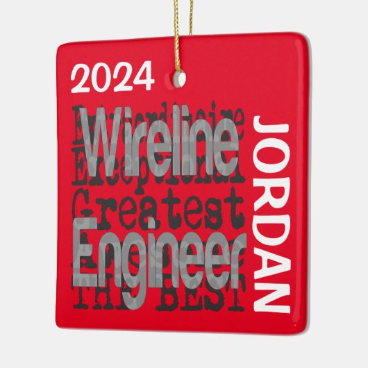 Wireline Engineer Extraordinaire CUSTOM Keramisch Ornament (Links)