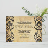 Wirl Wedding Invitation on  Background Kaart (Staand voorkant)