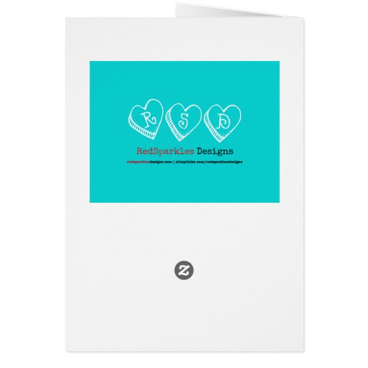 Wirls of Hearts Wenskaart (Achterkant)