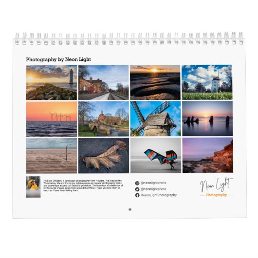 Wirral 2023 Wall Agenda Kalender (Achterkant)