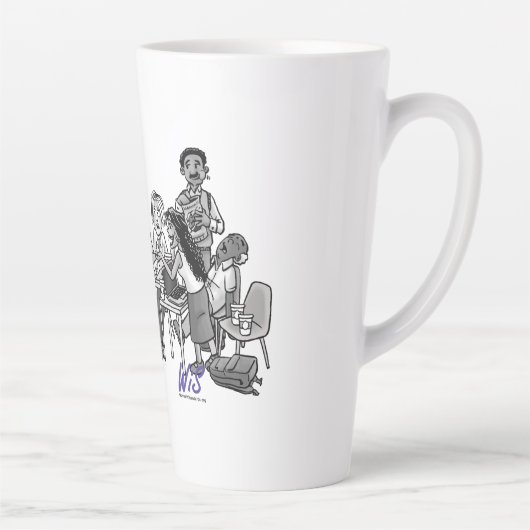 WiS-koffie en thee-Mok Latte Mok (Rechts)