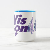 WisCon46-Logo voor 2023 - Beperkte tijd Tweekleurige Koffiemok (Center)