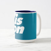 Wiscon-Mok Tweekleurige Koffiemok (Voorkant rechts)