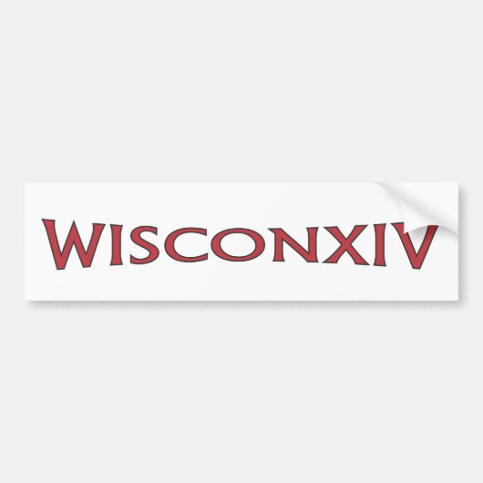 Wisconsin 14 Bumpersticker (Voorkant)
