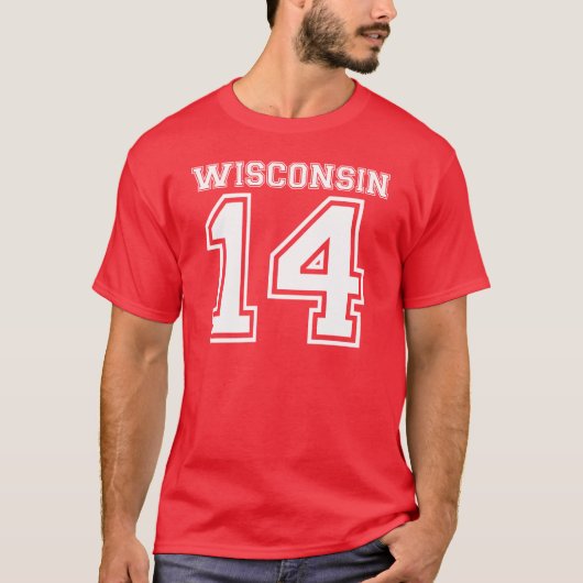 Wisconsin 14 t-shirt (Voorkant)