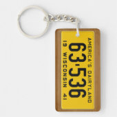 Wisconsin 1941  Bord Sleutelhanger (Voorkant)