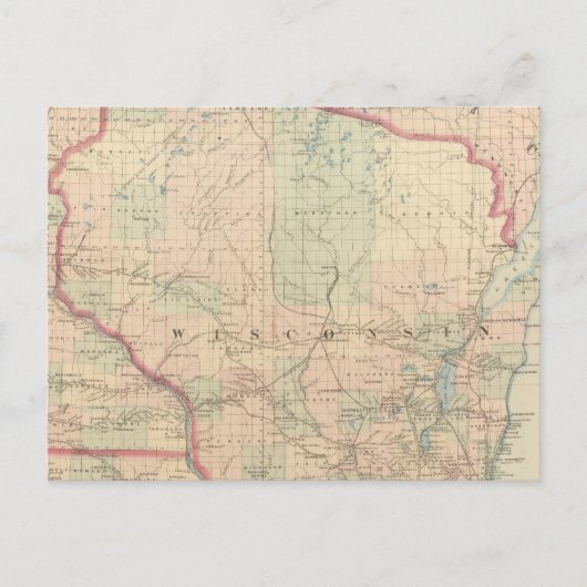 Wisconsin 4 briefkaart (Voorkant)