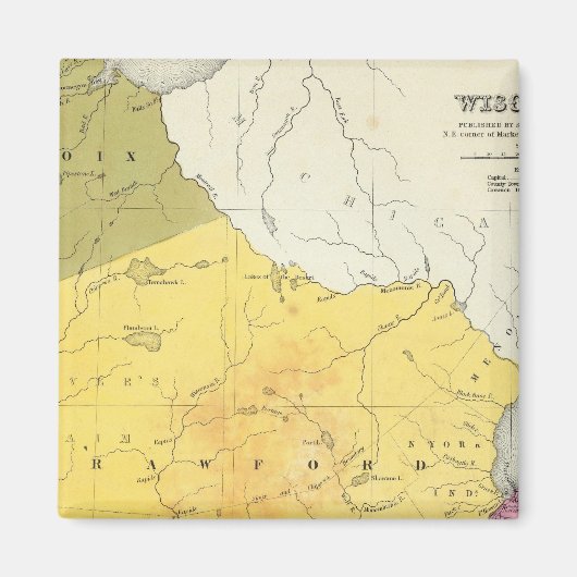 Wisconsin 4 magneet (Voorkant)