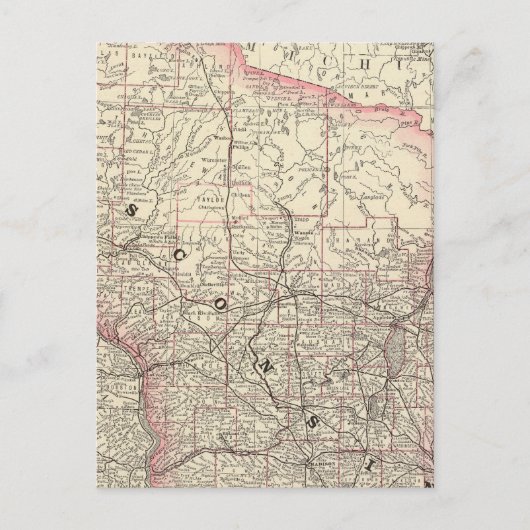 Wisconsin 5 briefkaart (Voorkant)