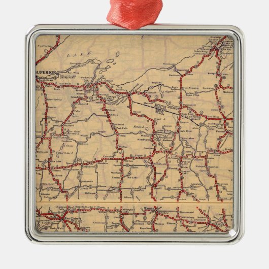 Wisconsin 6 metalen ornament (Voorkant)