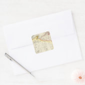 Wisconsin 6 vierkante sticker (Envelop)