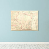Wisconsin 7 canvas afdruk (Insitu (Houten vloer))
