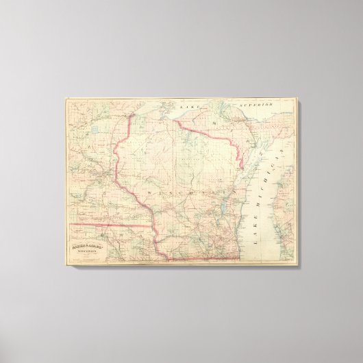 Wisconsin 7 canvas afdruk (Voorkant)