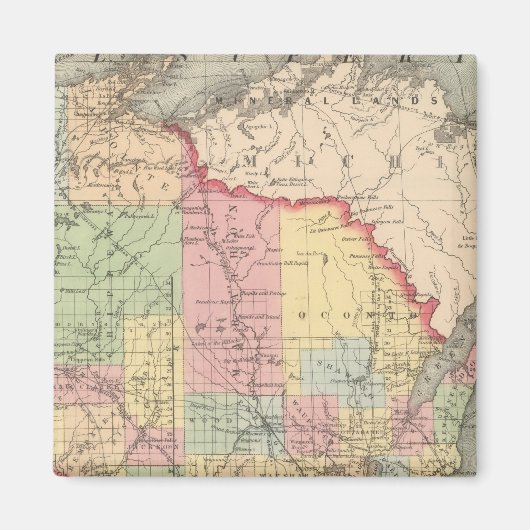 Wisconsin 7 magneet (Voorkant)