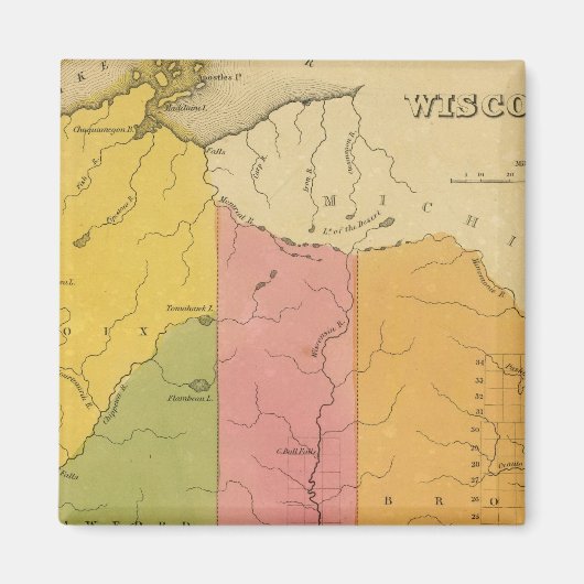 Wisconsin 7 magneet (Voorkant)