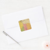 Wisconsin 7 vierkante sticker (Envelop)
