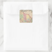 Wisconsin 7 vierkante sticker (Tas)