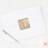 Wisconsin 7 vierkante sticker (Envelop)