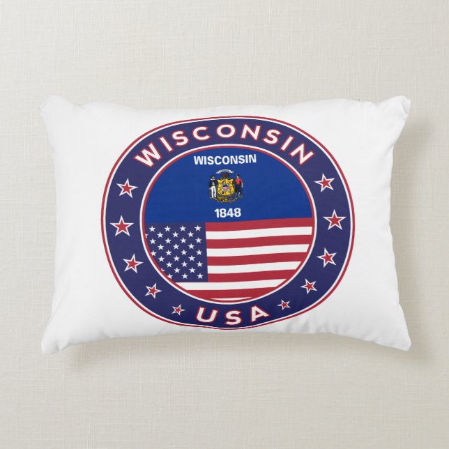Wisconsin Accent Kussen (Voorkant)