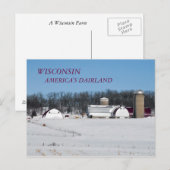 WISCONSIN, AMERIKA'S DAIRLAND BRIEFKAART (Voorkant / Achterkant)