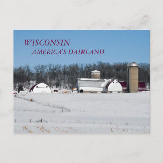 WISCONSIN, AMERIKA'S DAIRLAND BRIEFKAART