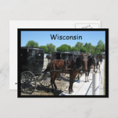 Wisconsin Amish Briefkaart (Voorkant / Achterkant)