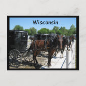 Wisconsin Amish Briefkaart (Voorkant)
