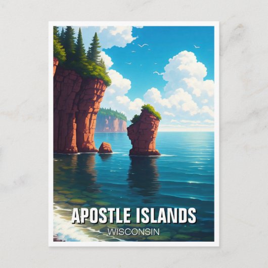 Wisconsin Apostle Islands National Lakeshore Briefkaart (Voorkant)