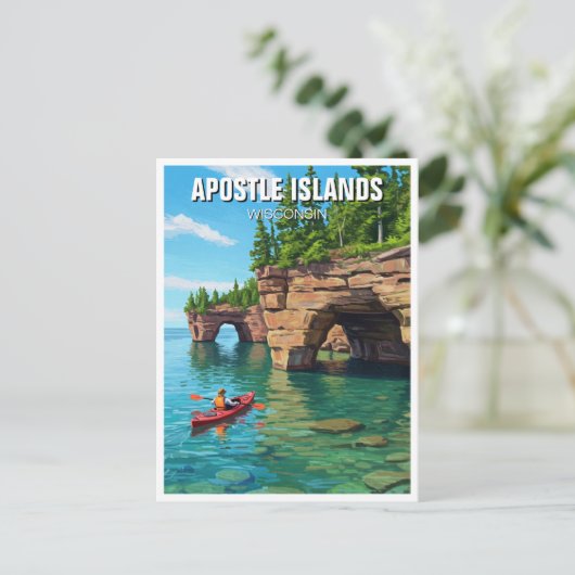 Wisconsin Apostle Islands National Lakeshore Briefkaart (Staand voorkant)