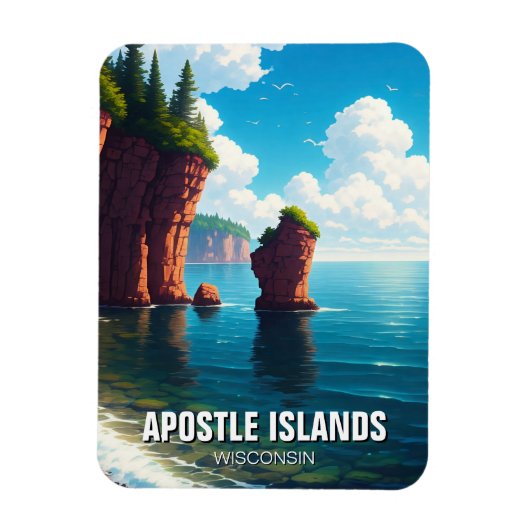 Wisconsin Apostle Islands National Lakeshore Magneet (Verticaal)