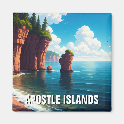 Wisconsin Apostle Islands National Lakeshore Magneet (Voorkant)