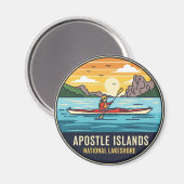 Wisconsin Apostle Islands National Lakeshore Magneet (Voorkant / Achterkant)