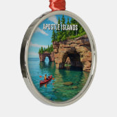 Wisconsin Apostle Islands National Lakeshore Metalen Ornament (Rechts)