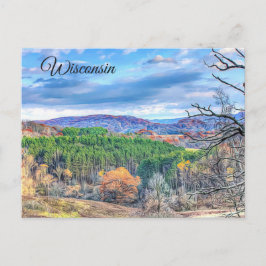 Wisconsin Autumn Scenic View Postcard Briefkaart
