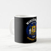 WISCONSIN BADGER STATE FLAG KOFFIEMOK (Voorkant links)