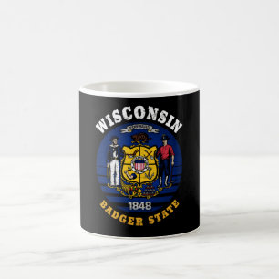 WISCONSIN BADGER STATE FLAG KOFFIEMOK