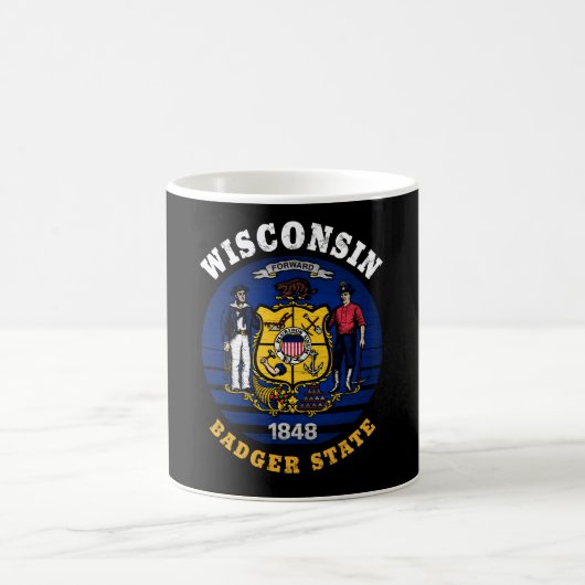 WISCONSIN BADGER STATE FLAG KOFFIEMOK (Center)