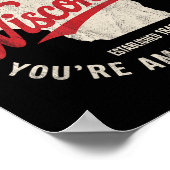 Wisconsin Badger State Retro Star Mannen Vrouwen K Poster (Hoek)