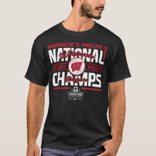 Wisconsin Badgers Nationale Kampioenen Vrouwen39S T-shirt