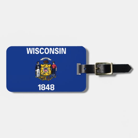Wisconsin Bagagelabel (Voorkant horizontaal)